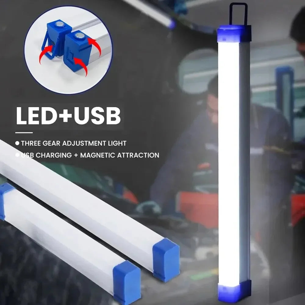 Magnetic LED Tube Light – Battery-Powered