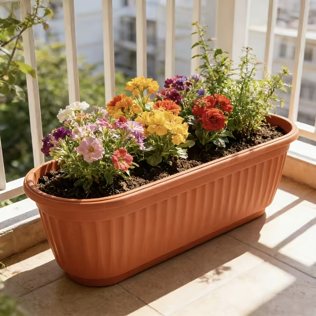 Stackable Garden Planters - Set of 12 Durable Pots