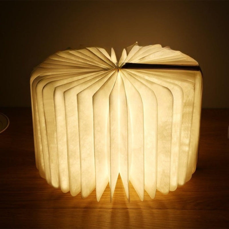 Compact Foldable LED Reading Lamp – Rechargeable with Smooth Brightness Adjustment