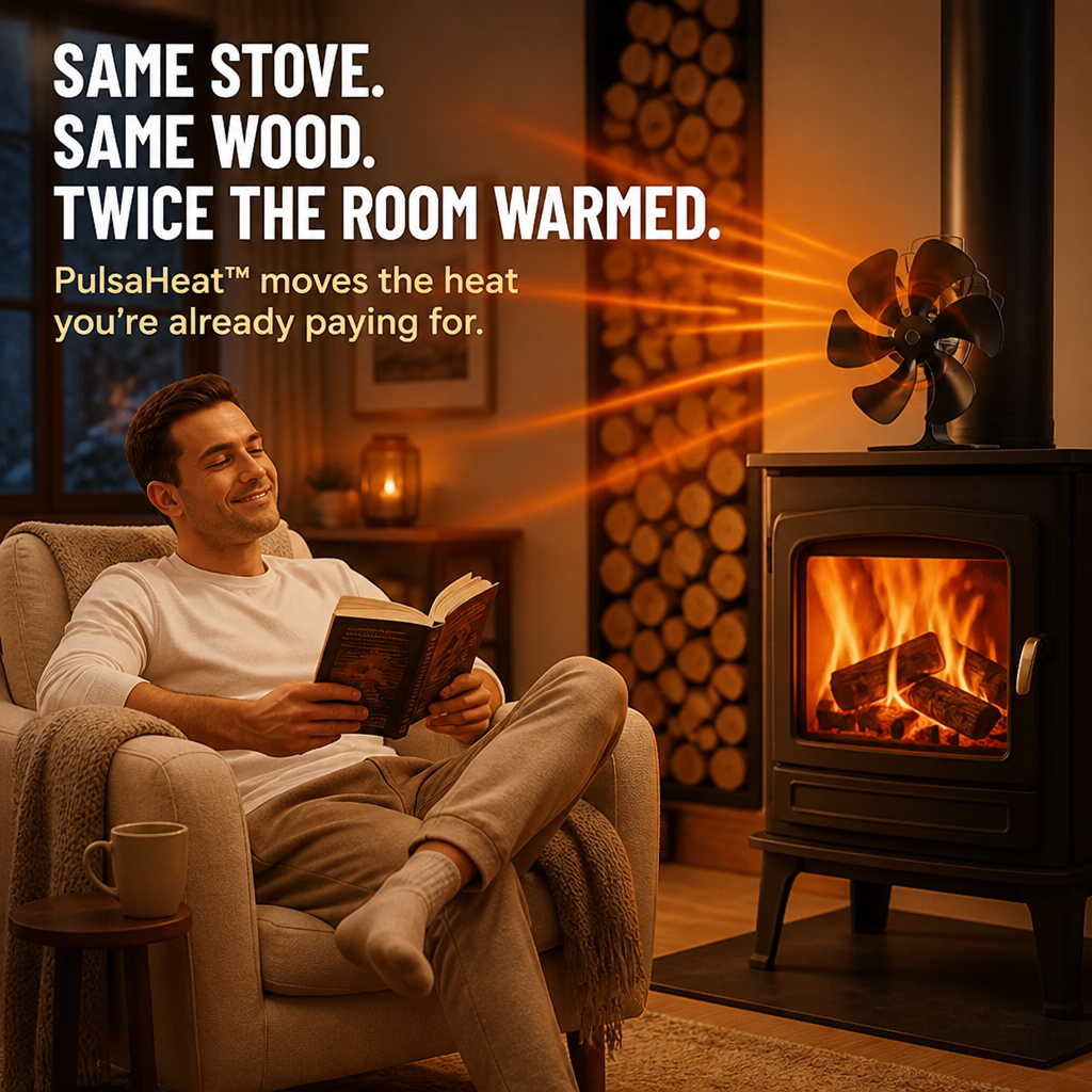 PulsaHeat™ — Drive Wood Stove Warmth Into Every Chill Spot Of Your Room