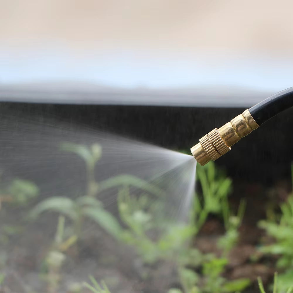 20 Meter Garden Misting System – Patio Cooling & Irrigation with 20 Brass Jets
