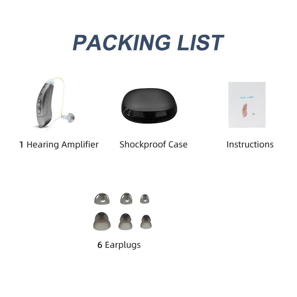 Discreet Behind-the-Ear Hearing Aids with Smartphone Control