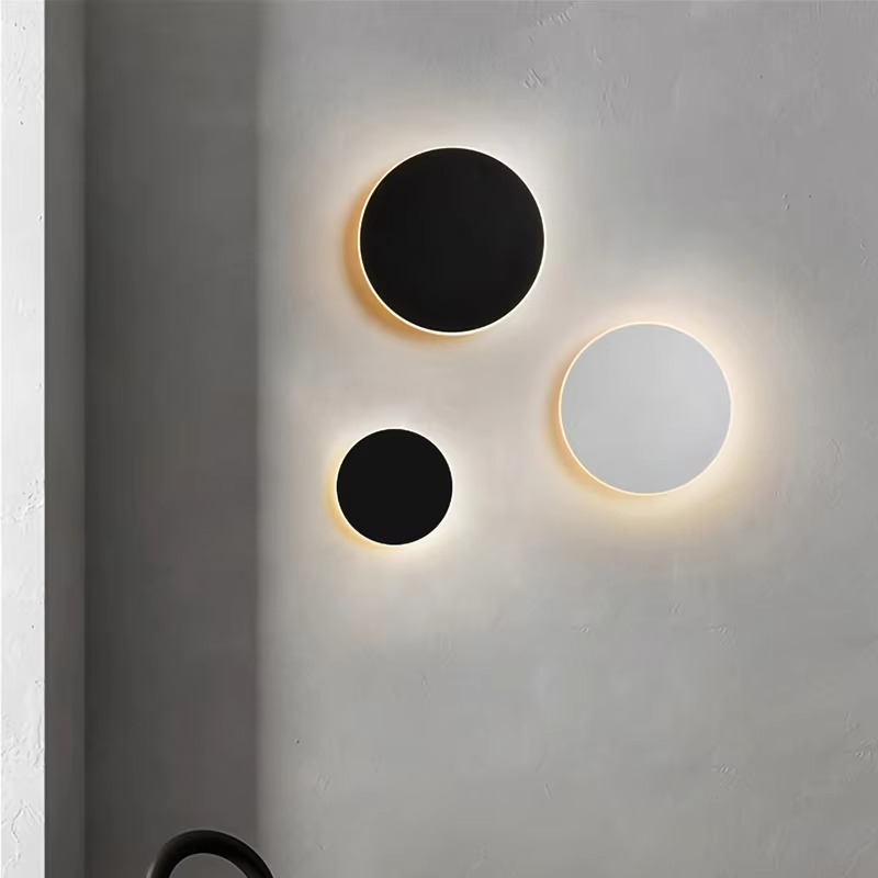 Vibrant Glow Wall Light with Modern Circular Design