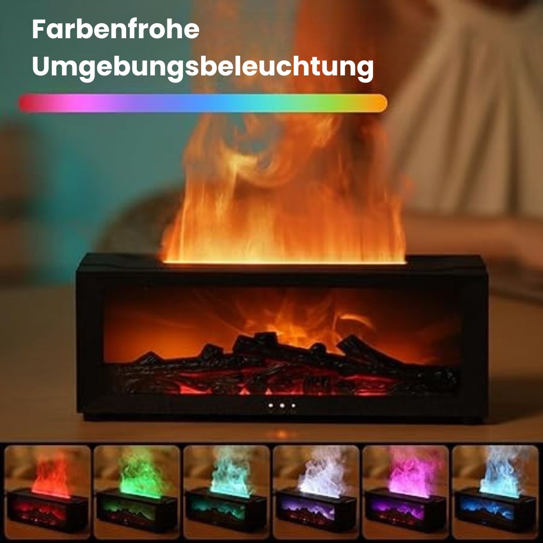 SereneGlow Aroma Diffuser | Electric Aroma Lamp with Flame Effect