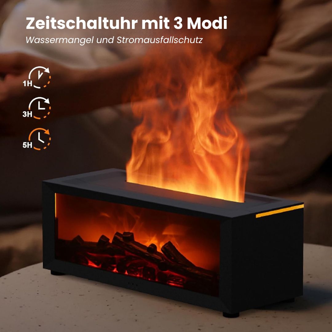 SereneGlow Aroma Diffuser | Electric Aroma Lamp with Flame Effect