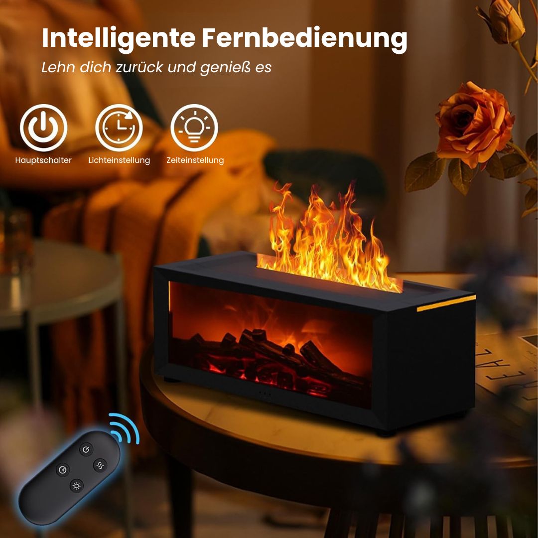 SereneGlow Aroma Diffuser | Electric Aroma Lamp with Flame Effect