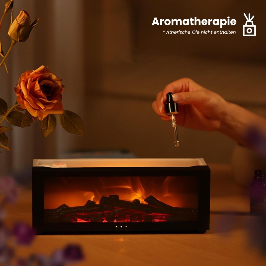 SereneGlow Aroma Diffuser | Electric Aroma Lamp with Flame Effect