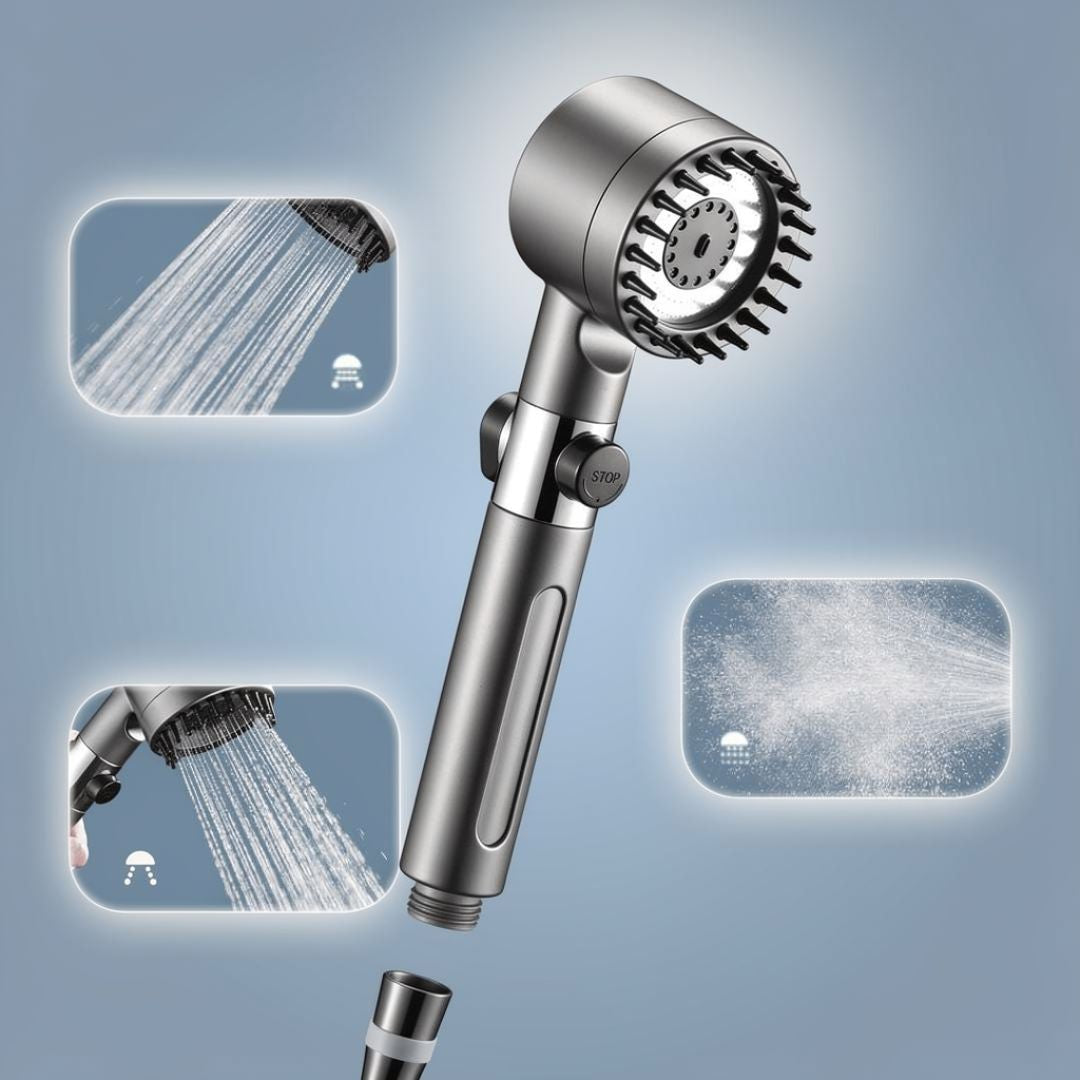 EcoSmart Showerhead with Filter & 3 Spray Options
