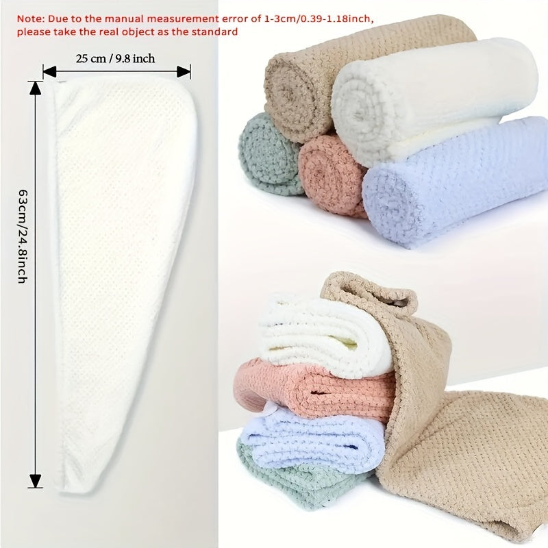 AquaCloud - Ultra-Absorbent Microfiber Hair Wrap for Quick Drying