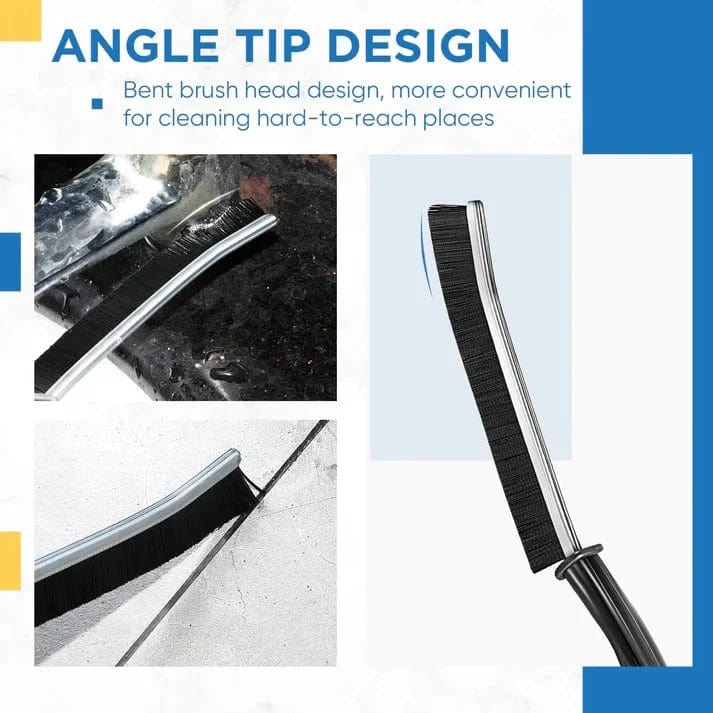 Hard Bristle Grout Cleaning Brush | Kitchen & Bathroom Tiles | Ergonomic Handle