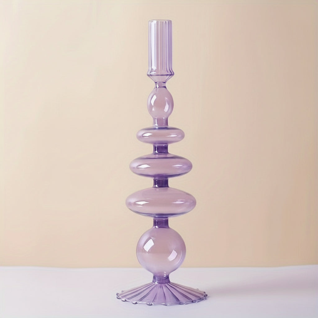 Elegant Glass Candle Holder and Vase for Modern Decor