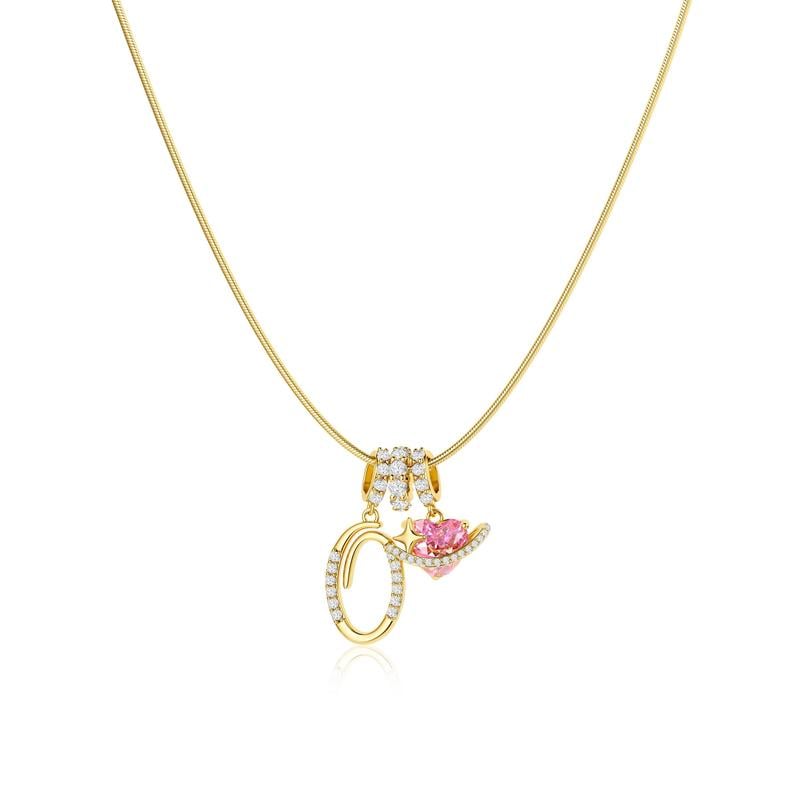 LumaraGlow™ 3-Layer Initial Necklace — Own Your Story in Dazzling Personalized Gold