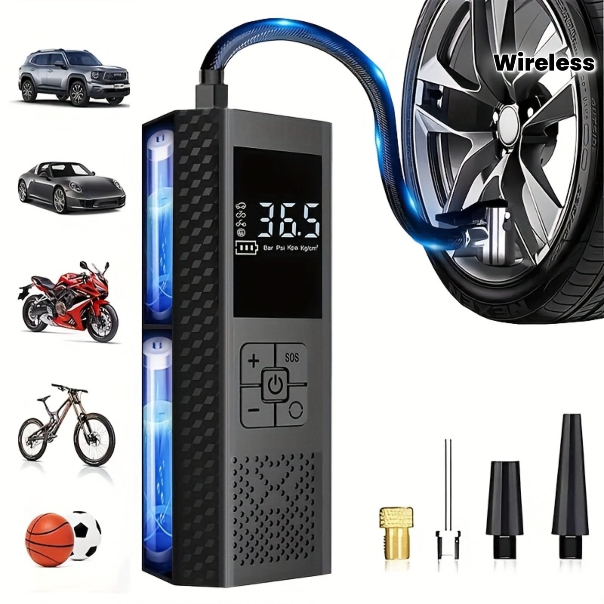 Portable Cordless Air Pump for Tires