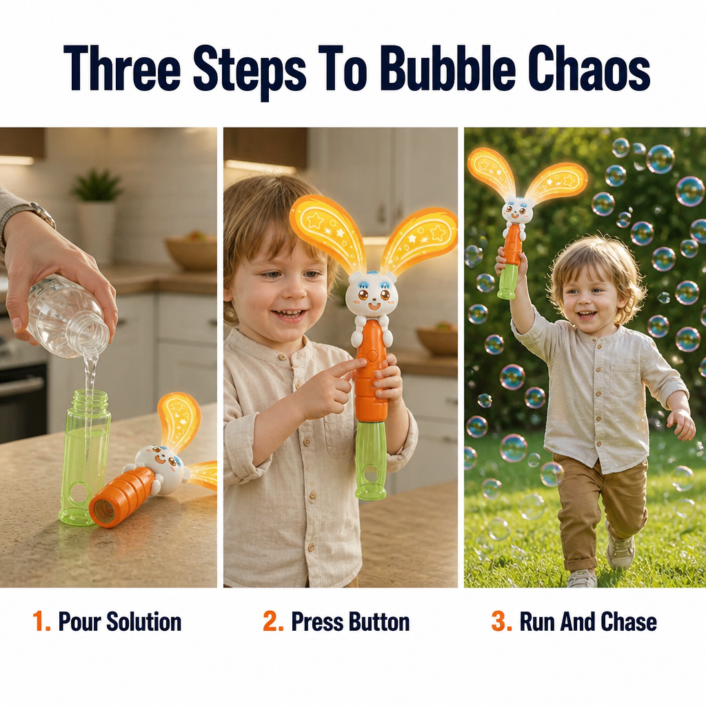 BubbleBliss™ — Draw Kids Away from iPads With Glowing One-Click Bubble Fun
