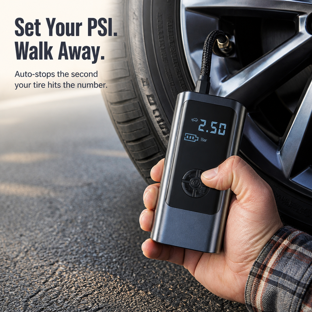 AirSwift™ — Pump Tires Fast and Stress-Free, Anytime, Anywhere