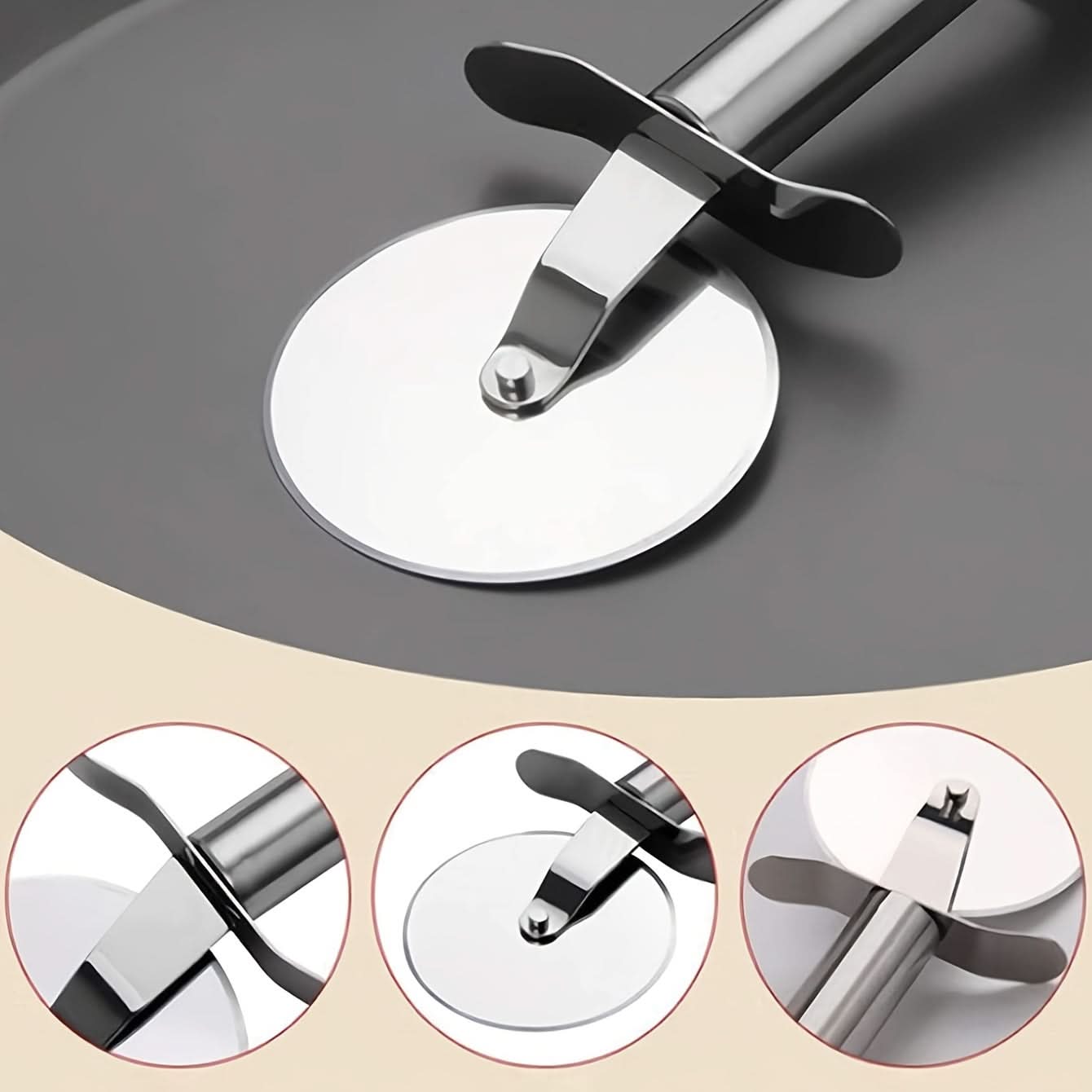 Stainless Steel Pizza Cutting Wheel Tool