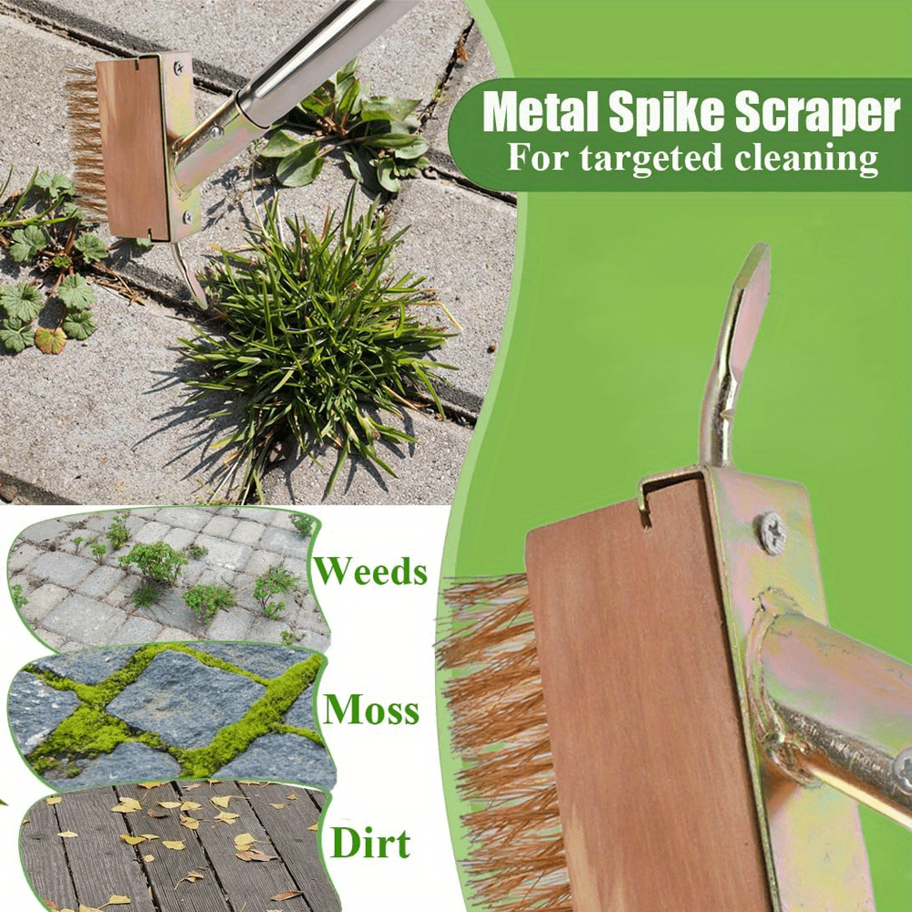 Long Handle Wire Scraper for Manual Weeding in Tight Spaces