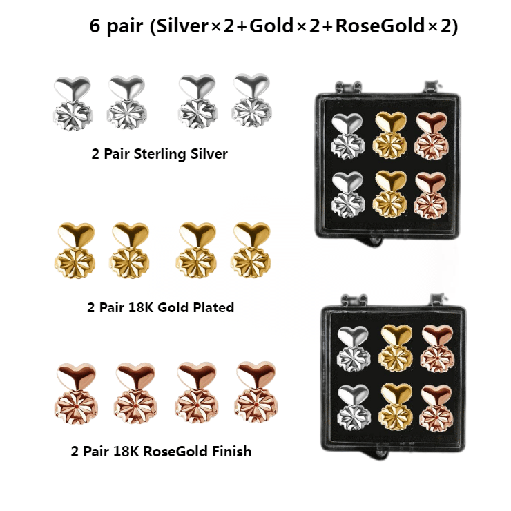 VivaLift™ Earring Supports — Instantly Lift Earrings for Bold, Youthful Confidence
