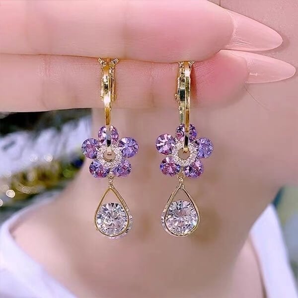 FloraLuxe™ Earrings — Ignite Every Room with Radiant Confidence and Timeless Sparkle