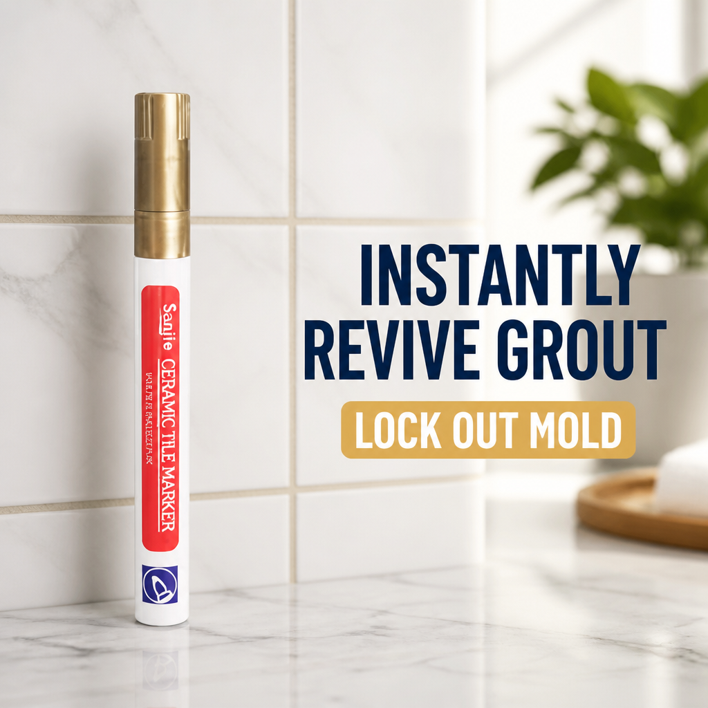 PureSeal™ Grout Renewal Pen — Instantly Revive Grout and Lock Out Mold for a Spotless, Proud Home