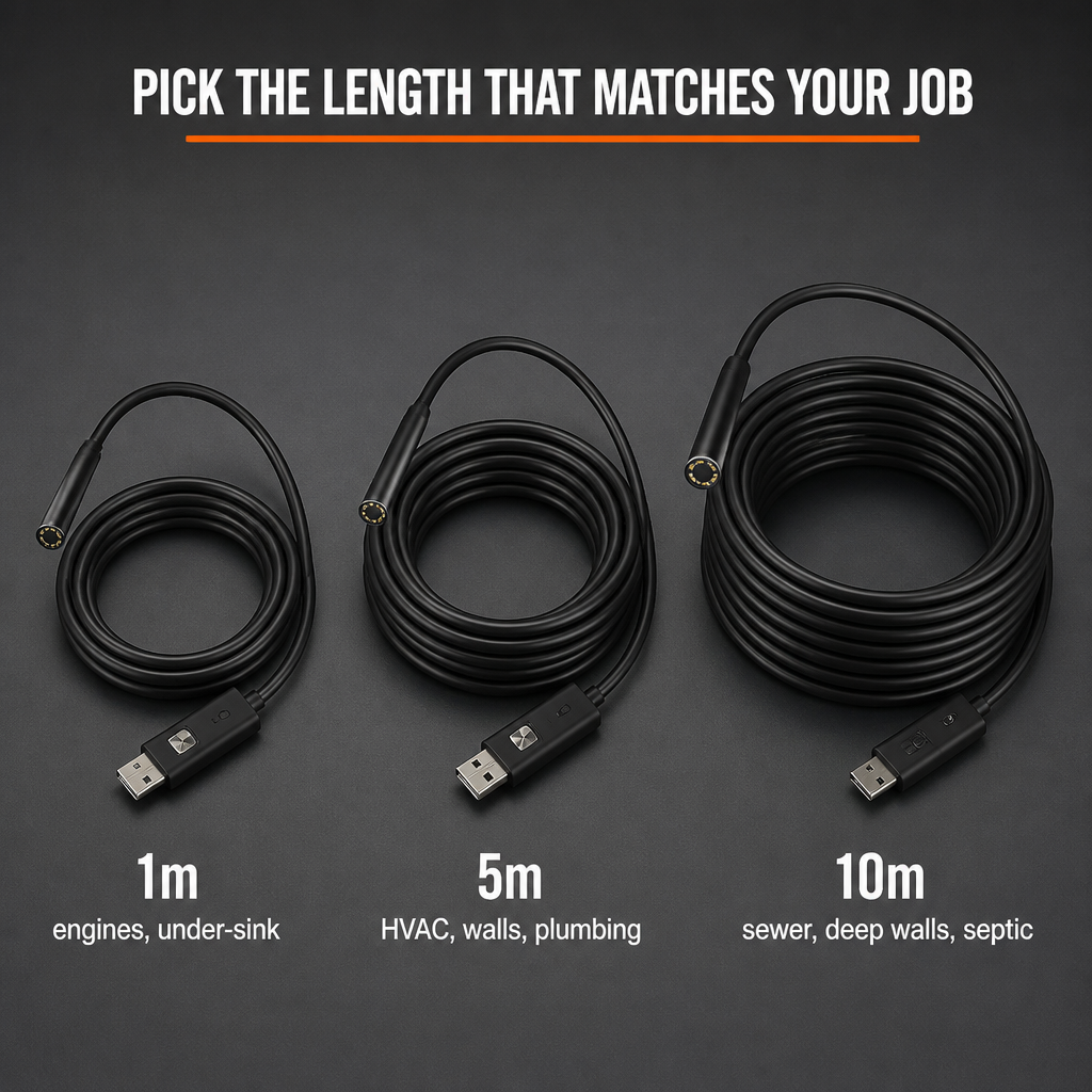 RevealSharp™ — Examine Engines, Drains, and Narrow Spots Directly From Your Phone