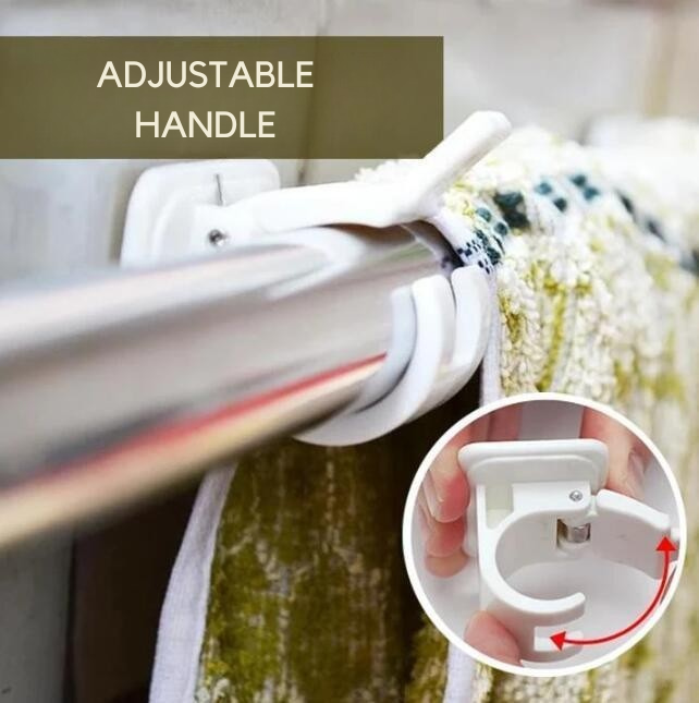 Curtain Bracket No Drilling Required | Adjustable & Self-Stick | Firm Hold | StickRod