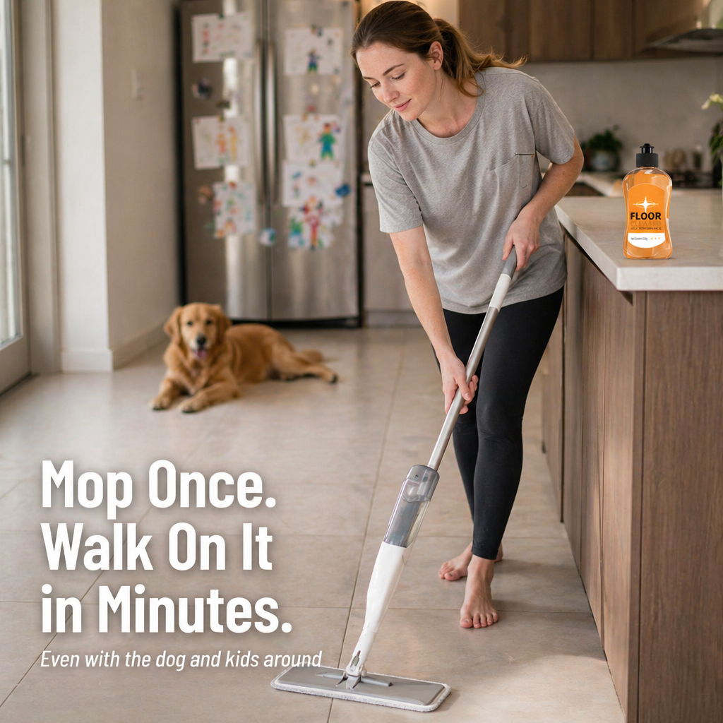 FloorLuxe™ — Mop Wood, Tile, and Bamboo Free of Sticky Chemical Residue