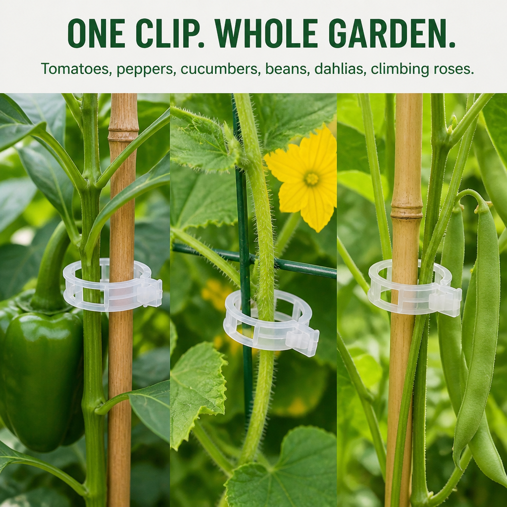 VineGuard™ Clips — Keep Your Vines Strong, Upright, and Unstoppable All Season Long