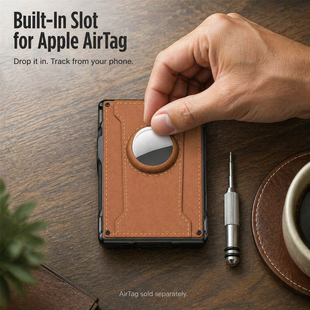StealthEdge™ — Slim Down Your Carry, Stop RFID Theft & Locate It With AirTag