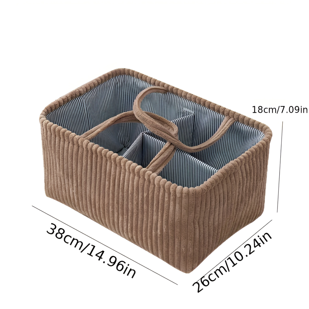 Storage Basket | Open Frame | Fabric Bin That Holds Shape | HomeCaddy