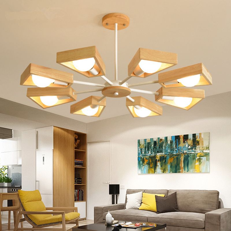 Timber Sputnik Pendant Light Fixture