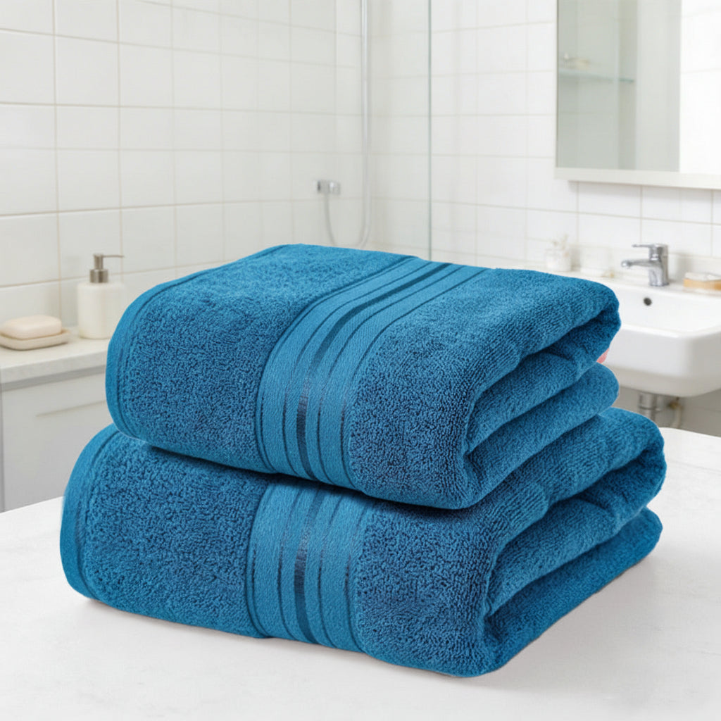 Luxurious Quick-Dry Cotton Towel Set for Everyday Elegance