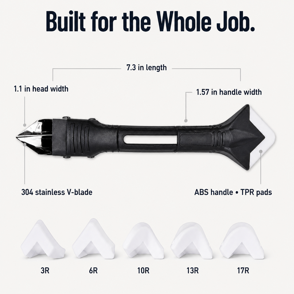 GlidePro™ 3-in-1 Caulk Savior — Nail Flawless, Fingerprint-Free Caulk Lines Like a True Pro