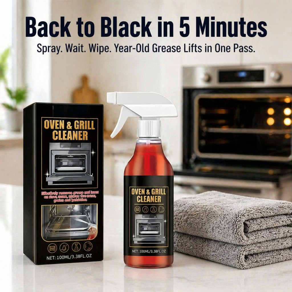 FlareClean™ — Break Down Year-Old Oven Grease in Just 5 Minutes