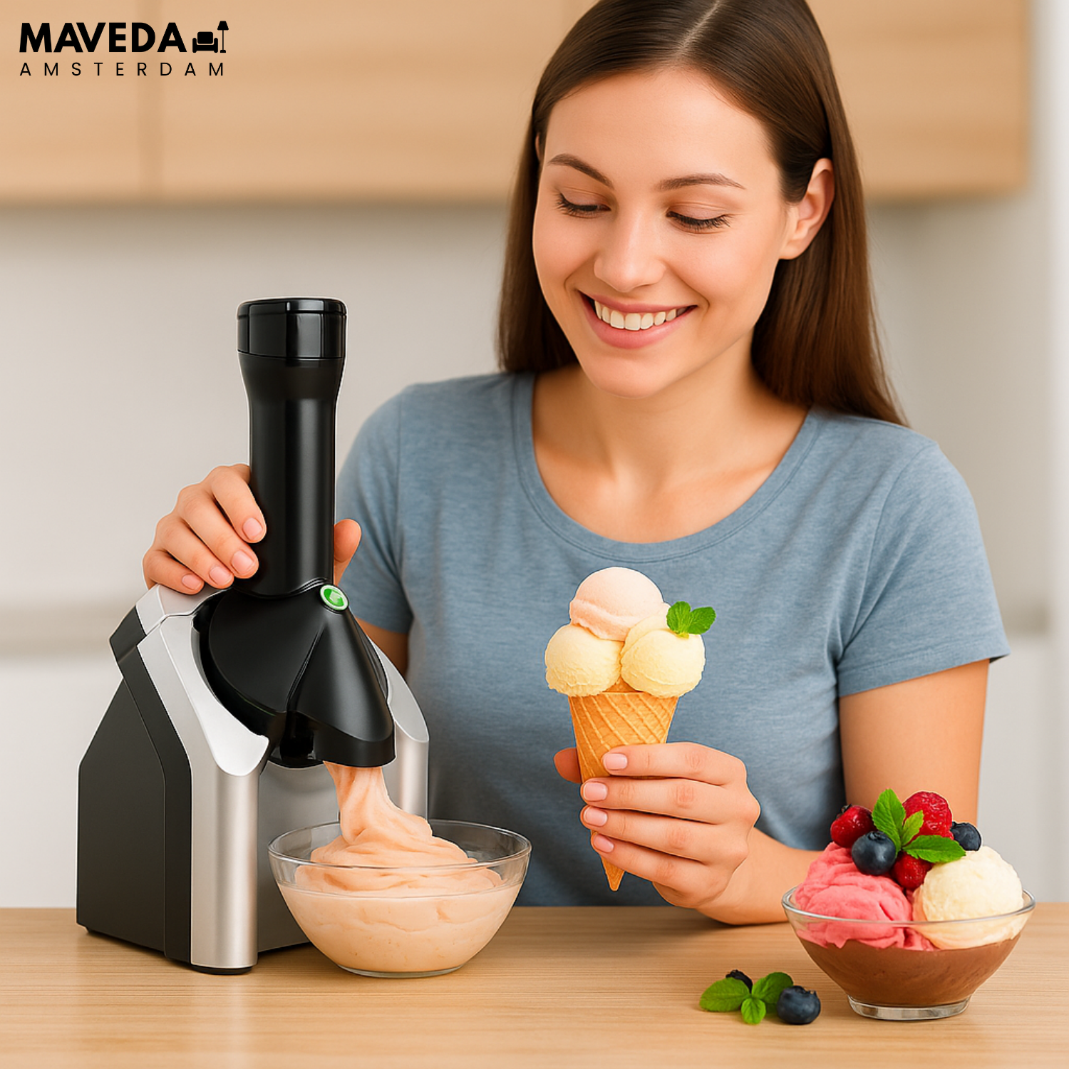 FrostSculpt™ — Turn Frozen Fruit Into Decadent, Guilt-Free Creaminess Instantly