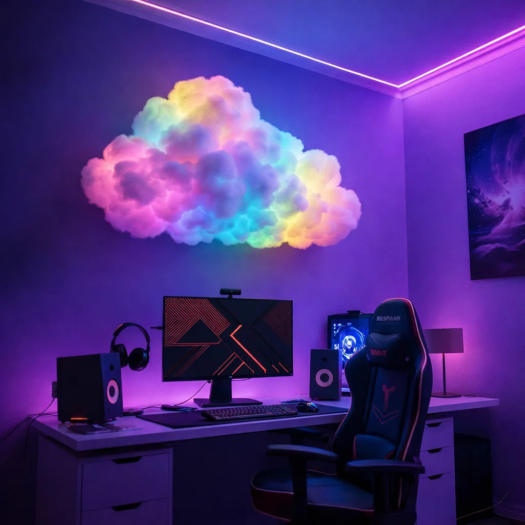 Cloud-Shaped LED Wall Light