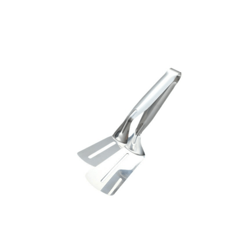 PrecisionPro – Versatile Stainless Steel Tongs with Spatula Functionality