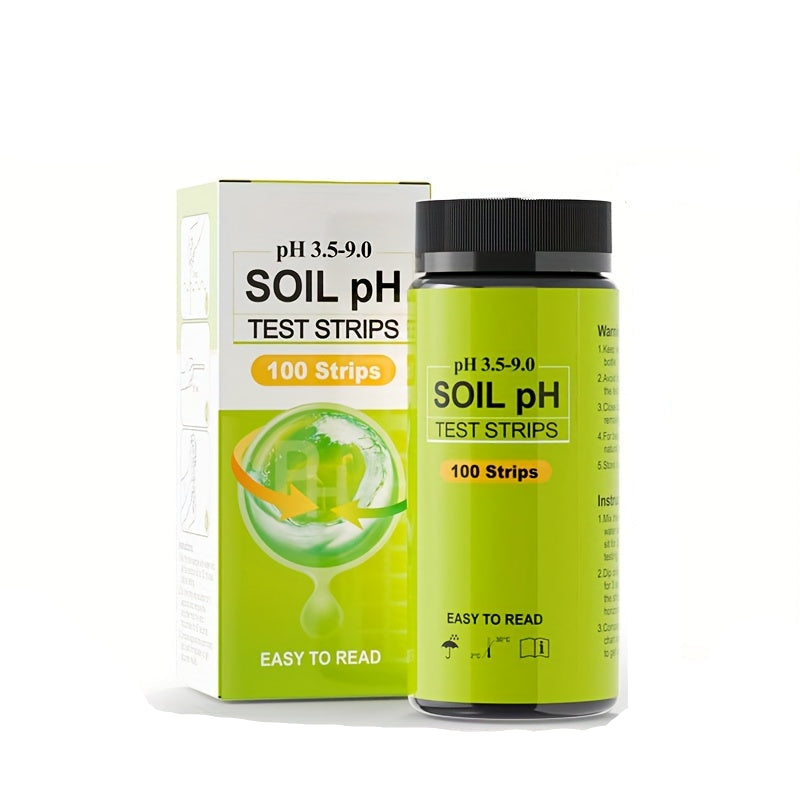 EcoTest – 100 Soil pH Strips for Perfect Garden Health