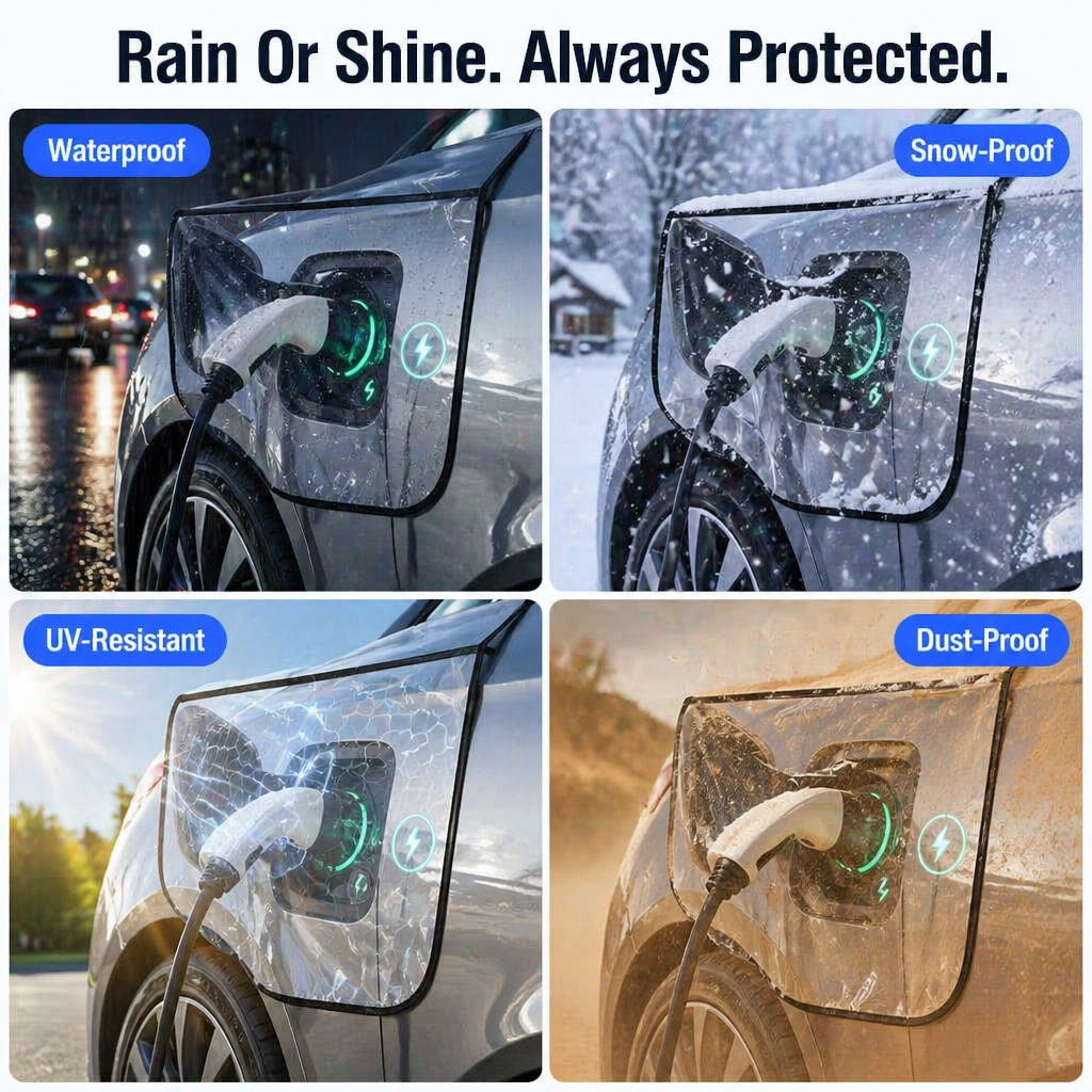 RamoraEdge™ — Stay Bone-Dry at Your EV Charging Port Whatever the Weather