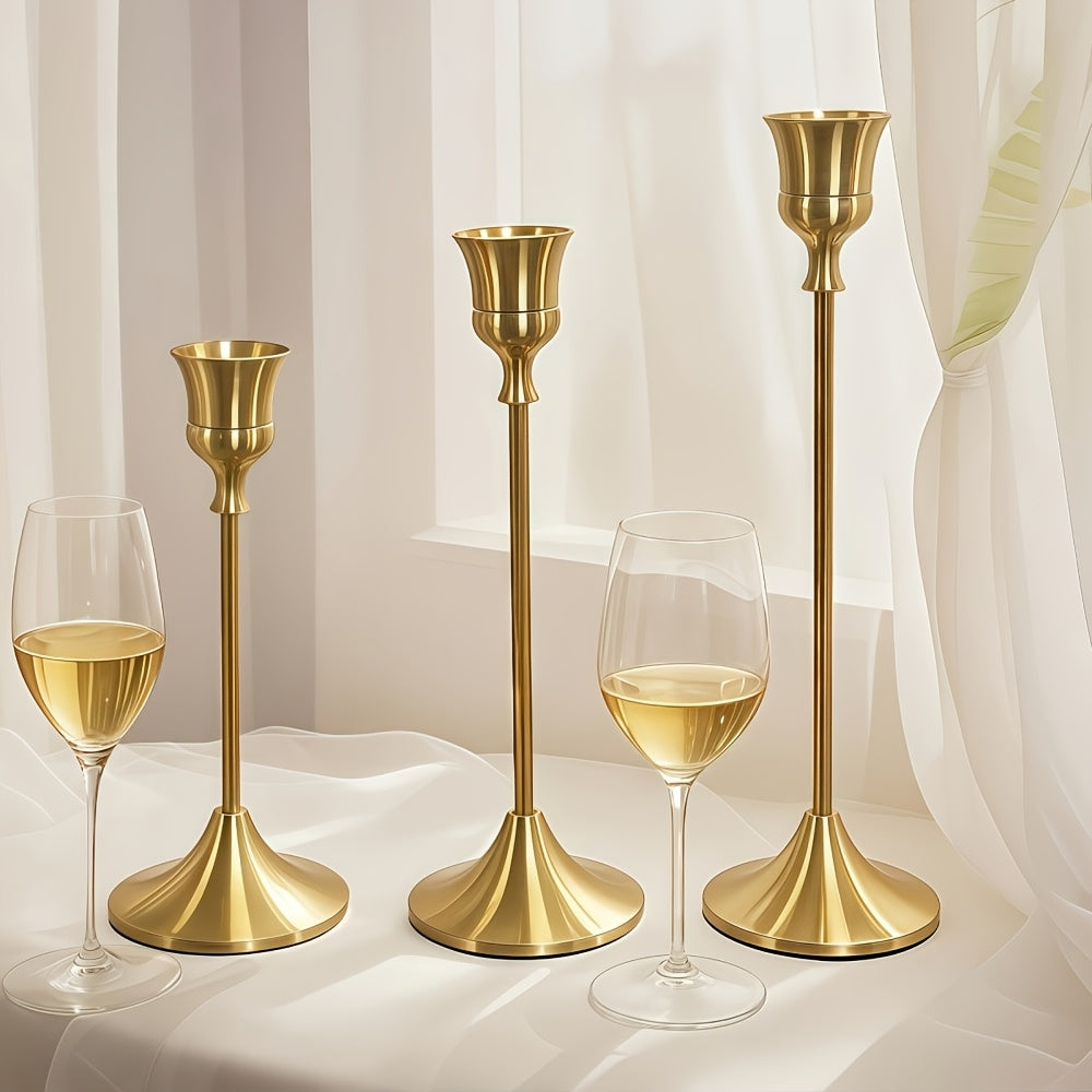 AmberGlow Collection – 6 Vintage-Inspired Candle Holders