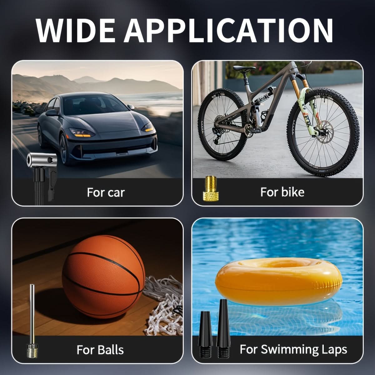 Compact Wireless Tire Pump for On-the-Go Inflation