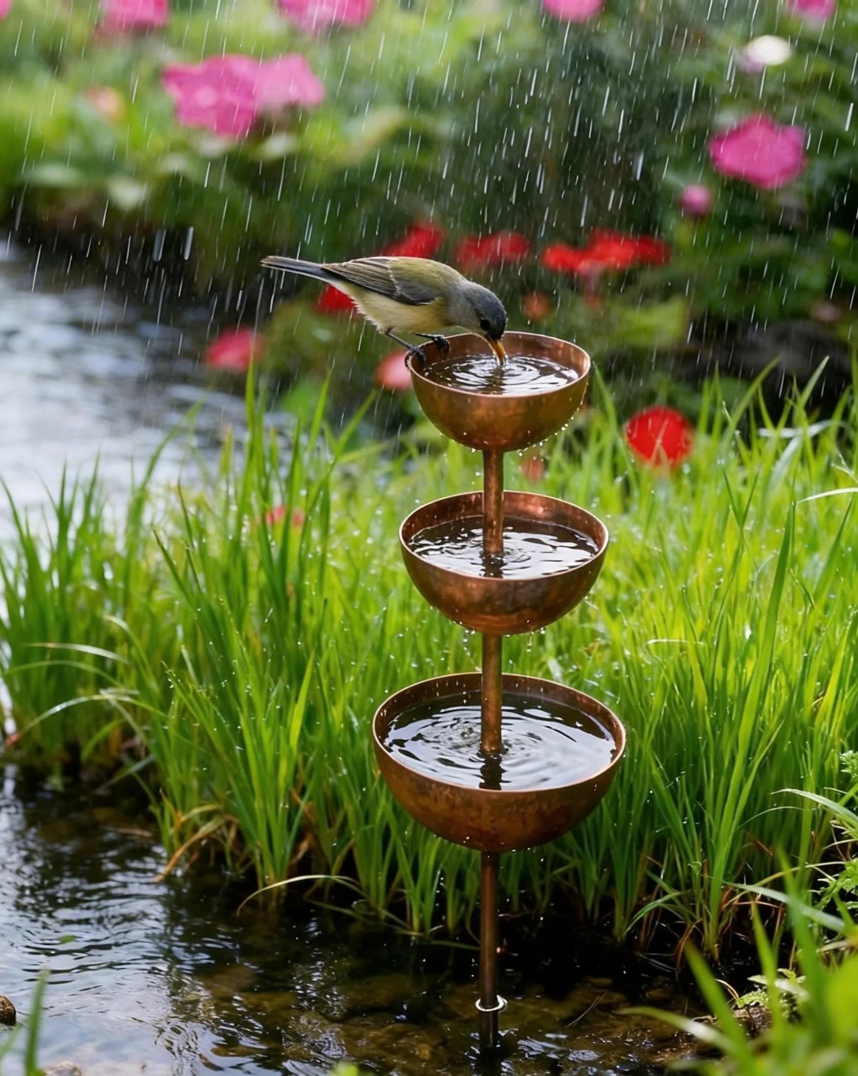 AquaHaven™ Garden Stake — Transform Rain into a Soothing Wildlife Retreat That Revives Your Garden’s Soul