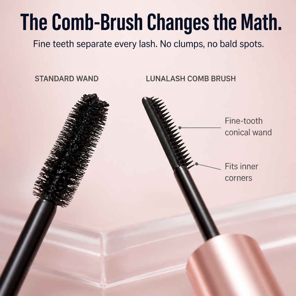 LunaLash™ — Brush Through Thin Lashes for Falsie-Level Length & Curl