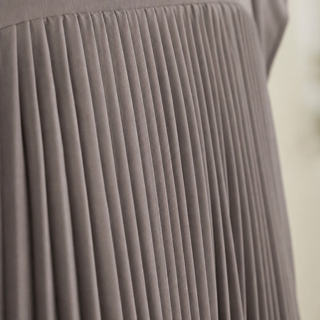 NovaLuma™ – Breezy Pleated Two-Piece Set Featuring Asymmetric Hem