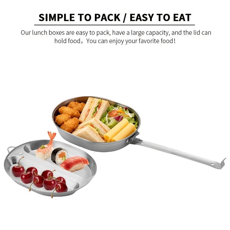 Stainless Steel Lunch Box for Camping and Outdoor Use