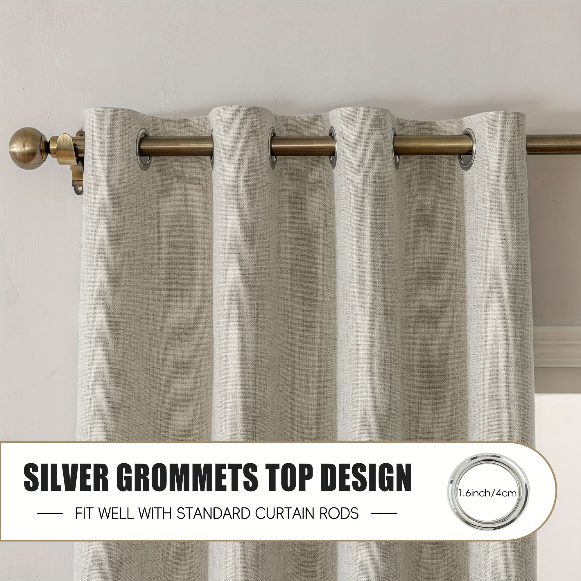 Textured Blackout Curtains for Stylish Living Room Decor