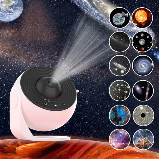 Galaxy Light Projector with 13 HD Visuals – Quiet & Customizable