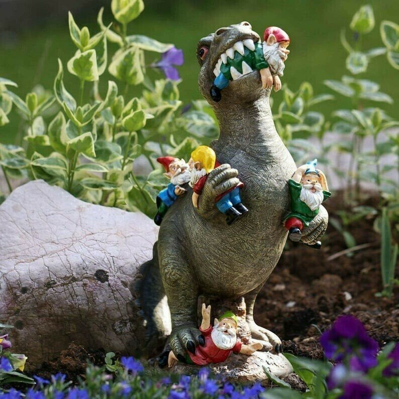 Weatherproof Resin Dinosaur Garden Decoration Figure