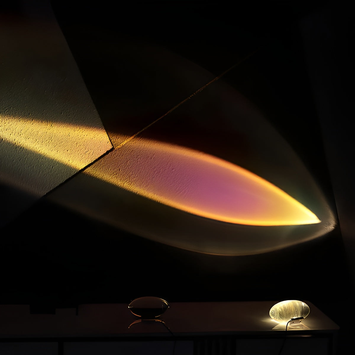 Oval Shaped Table Lamp with Warm Ambient Glow