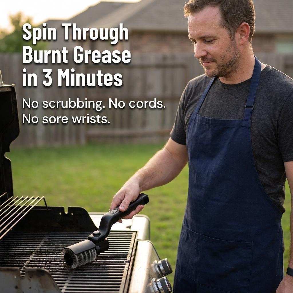 TurboGrillPro™ — Whirl Away Stubborn Grease Fast, Zero Scrubbing Needed